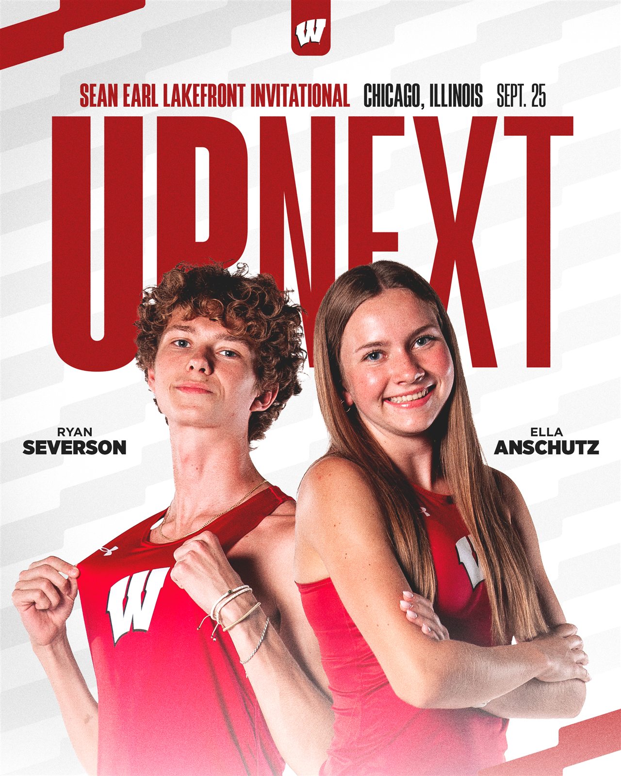 Wisconsin Cross-Country upcoming-meet feed graphic
