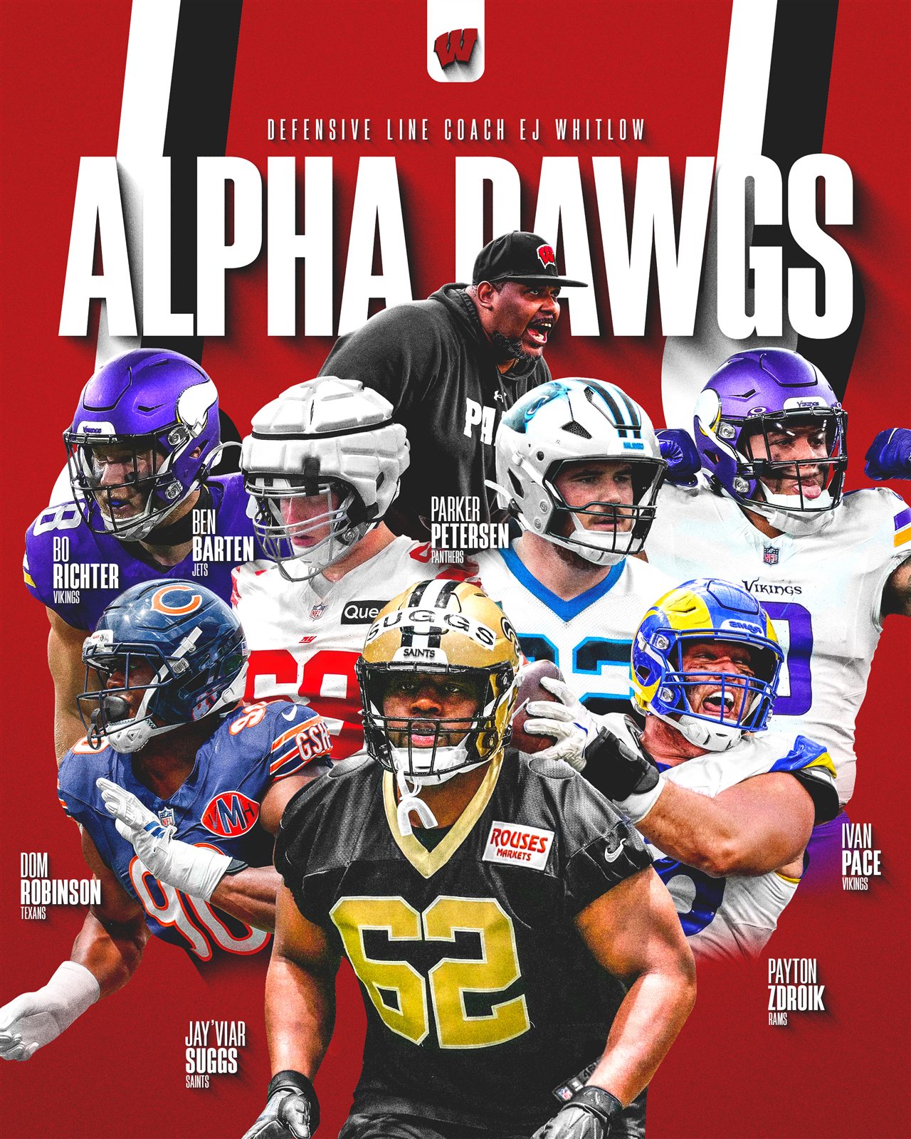 Wisconsin Football Alpha Dawgs graphic