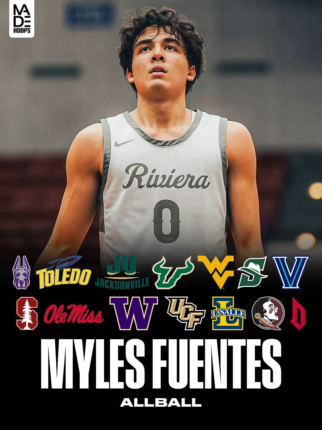 Myles Fuentes recruiting feature graphic