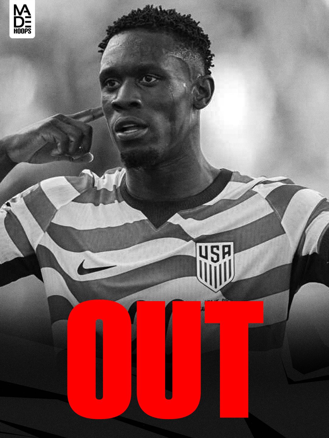 MADE Hoops player out graphic