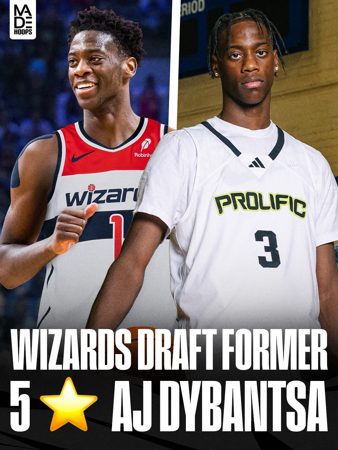 MADE Hoops Wizards Draft graphic