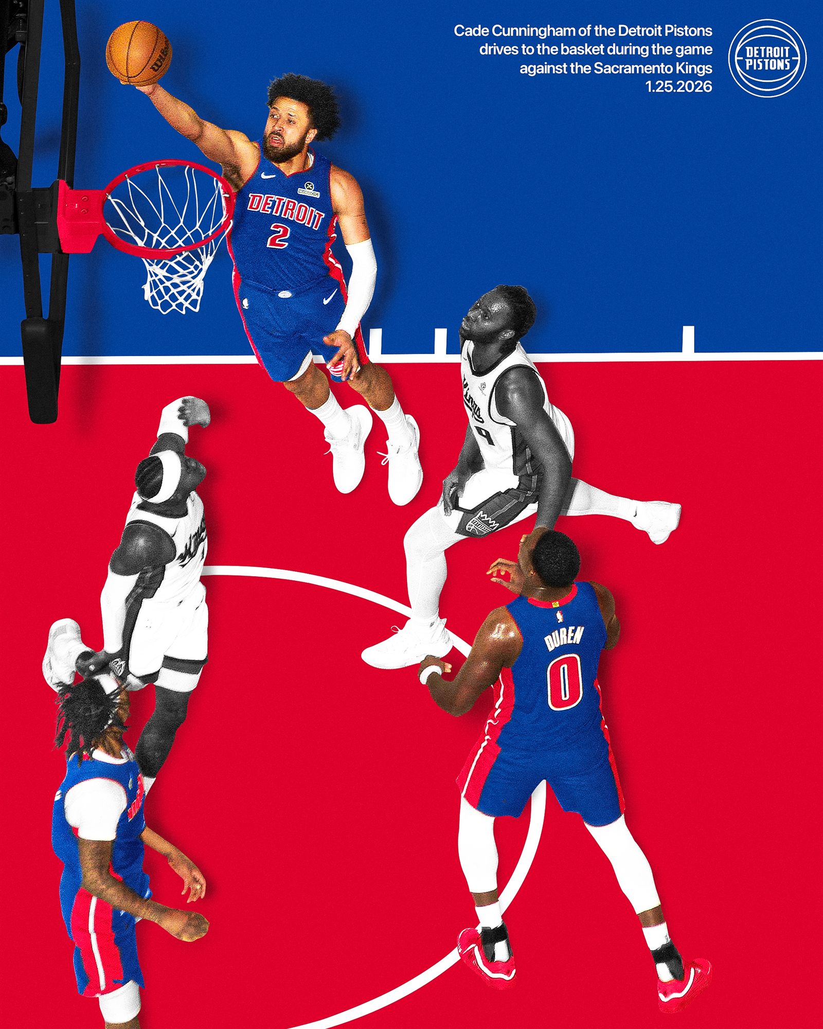 Cade Cunningham personal basketball graphic